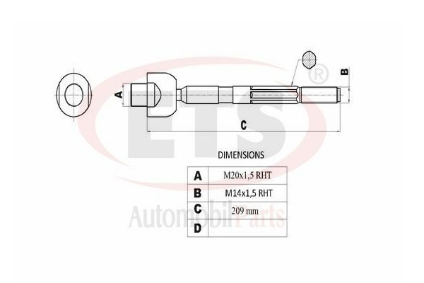 Rot Kolu (Rot Mili) Civic Hatchback 2006-2011 Sağ