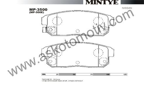 Arka Fren Balatası Maxima 2000-