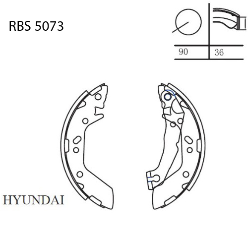 Arka Fren Balatası (pabuç) Excel 1990-1995 / Accent 2000-2002-58305-24A20