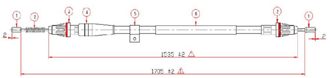Arka El Fren Teli Sol- Note 06-  (kampanali Araclar)-36531-9U00B