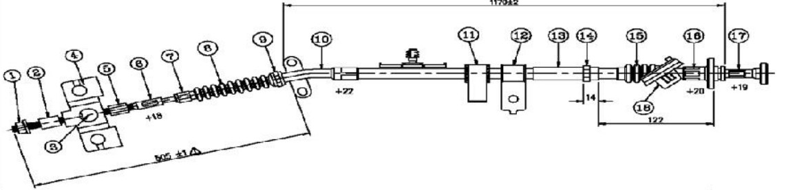 El Fren Teli B2500 Bt50 2.5 2 Çeker 2006-2011 / Ranger 2.5 2 Çeker 2006-2011 Ön