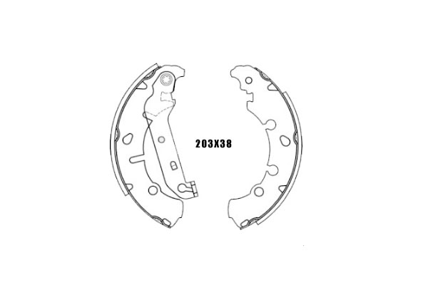 Arka Fren Balatası (Pabuç) Mazda 2 2003-2006