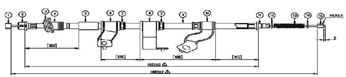 El Fren Teli Sportage 4 Çeker 2004-2009 Arka Sağ