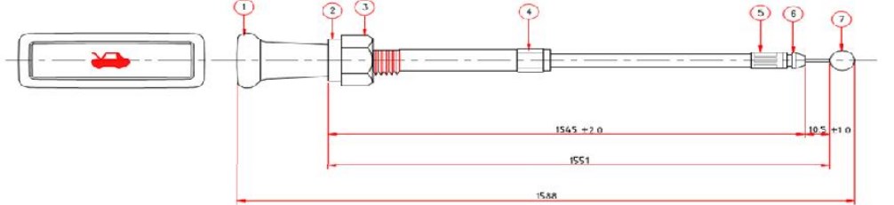 Kaput Açma Teli Pride 1990-