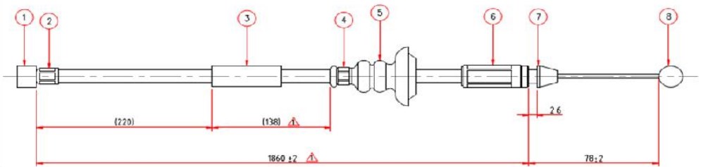 Kaput Açma Teli Corolla 2013-2018