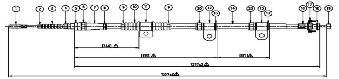 El Fren Teli Cerato Dizel 2004-2009 Arka Sol