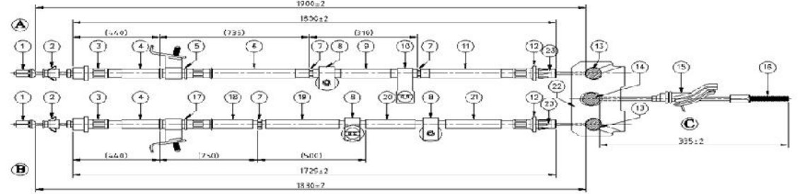 El Fren Teli Mazda-3 2003- Arka