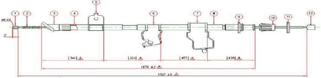 El Fren Teli Qashqai 2007-2013 Arka Sol