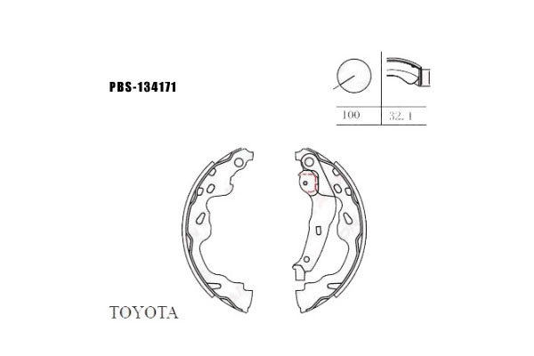 Arka Fren Balatası (pabuç) Swift 2005-2010 / Splash 2008- / Gen2 2006- -04495-0D020