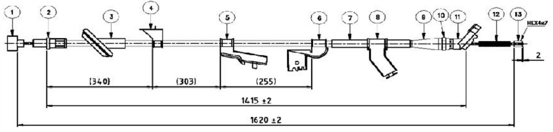 Arka El Fren Teli Swift 2wd 2005-2010 Sol-54402-62J00