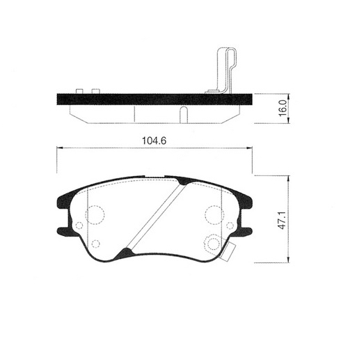 ön Fren Balatası Atos 2006--58101-02A10