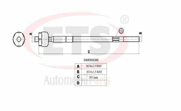 Rot Kolu (Rot Mili) Lancer 1.8 2008- / Outlander 2006-2012