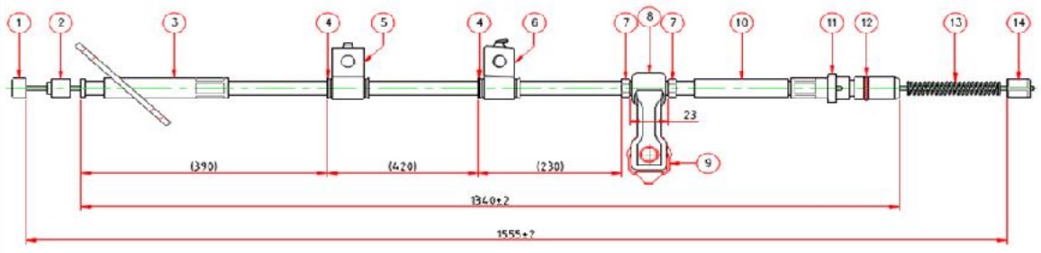 Arka El Fren Teli Sol- Hrv 98-