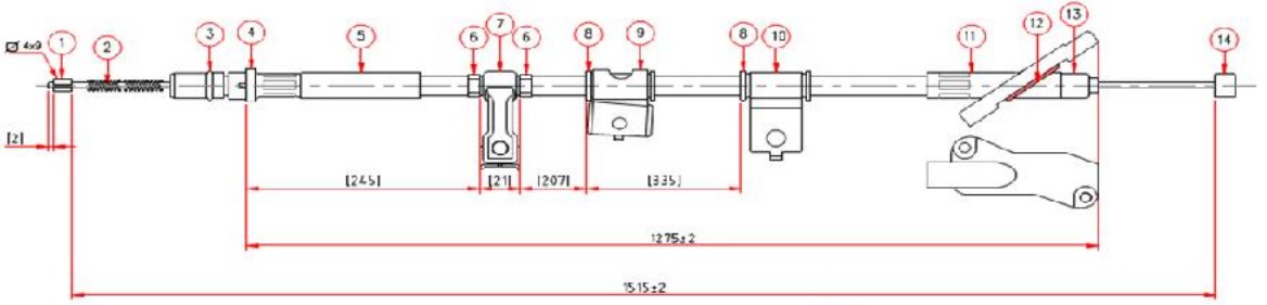 Arka El Fren Teli Sag- Hrv 98-