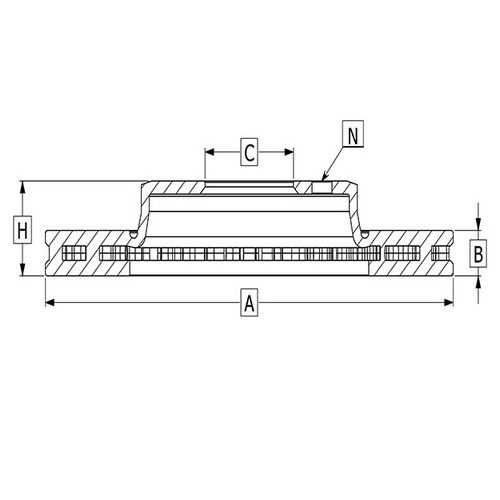 Ön Fren Disk (299-6)- H350 15-