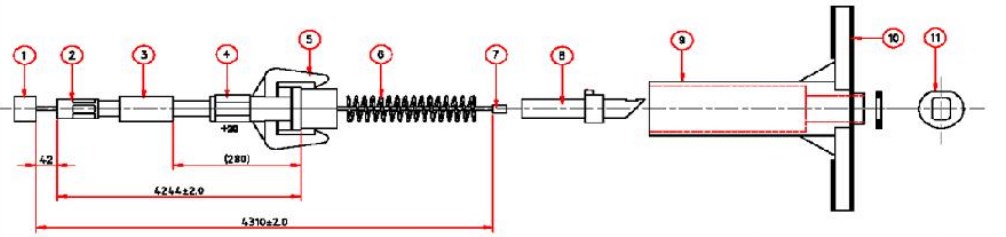 Depo Kapak Açma Teli Starex 1997-