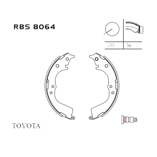 Arka Fren Balata (Pabuc) - Hilux-Ln145 98-00