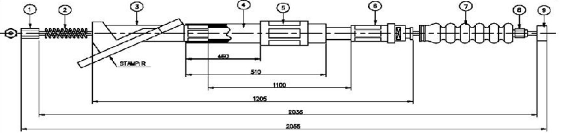 Arka El Fren Teli Sag- Hilux-Ln85 89-94