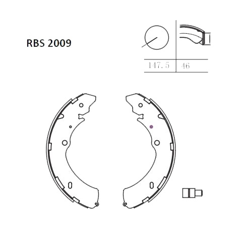 Arka Fren Balata (Pabuc) - D-Max 4Wd 02-12