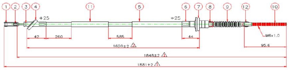 Debriyaj Teli- Vitara 5 Kapi 90-02