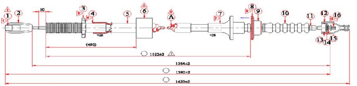 Debriyaj Teli- Excel 90-94-41510-24003