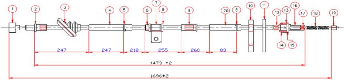 Arka El Fren Teli Sag- Vitara 90-98 5D
