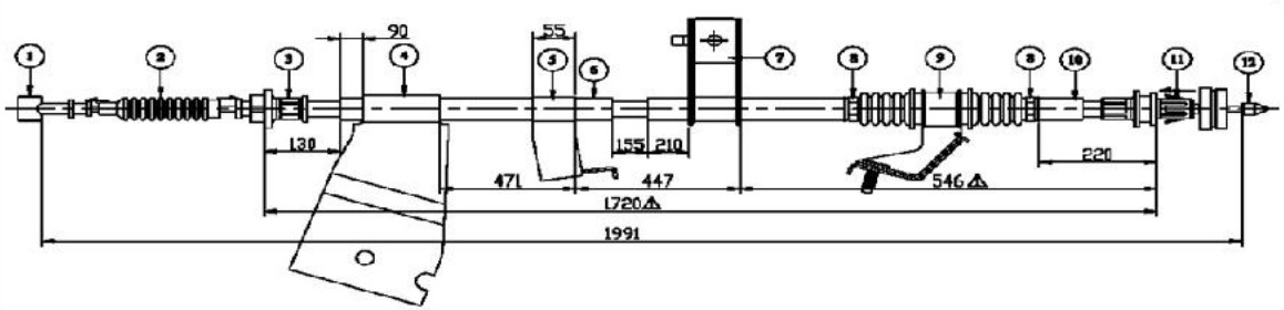 Arka El Fren Teli Sag- D-Max 2Wd-4Wd 04-07