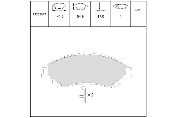 On Fren Balata - Vitara 2015- / Sx4 S-Cross 2013-