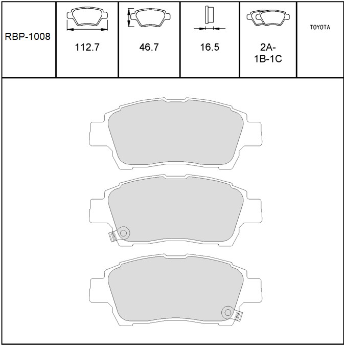 On Fren Balata- Yaris 01-05  (Arkasi Kampana Araclar)