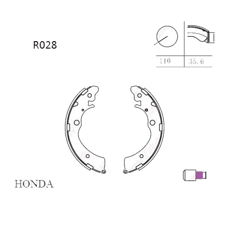 Arka Fren Balata (Pabuc) - Accord 90-97 / Crv 97-00 / Carry-Ga413 98- / Jimny 98-