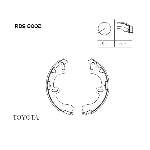 Arka Fren Balata (Pabuc) - Corona 92-97/Carina 96-