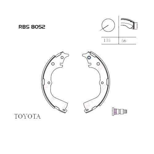 Arka Fren Balata (Pabuc)- Hiace 89-05