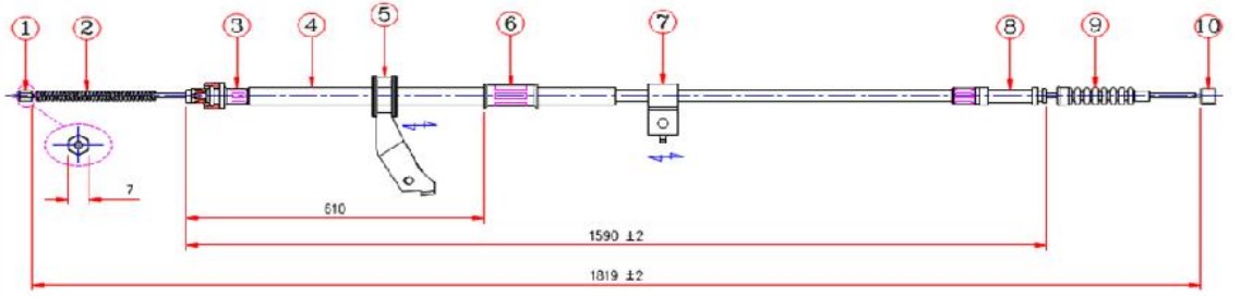 Arka El Fren Teli Sag- Avensis 03-08