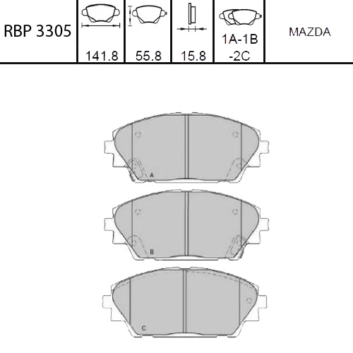 On Fren Balata - Mazda-3 2015- / Cx3 2015-