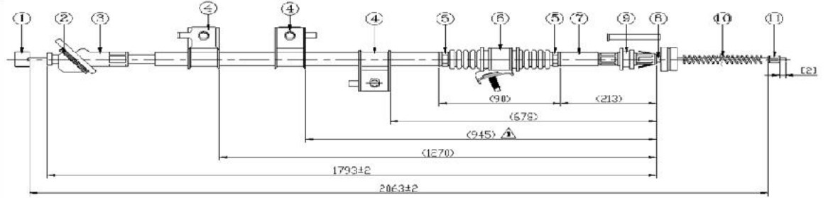 Arka El Fren Teli Sag- D-Max 14-