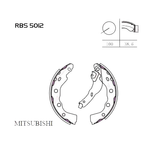 Arka Fren Balata (Pabuc) - Carisma 1.6 96-00