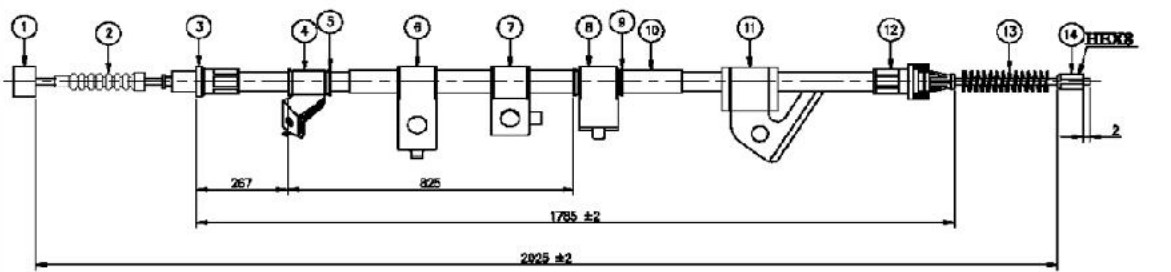 Arka El Fren Teli Sol- L200-Su 2015-