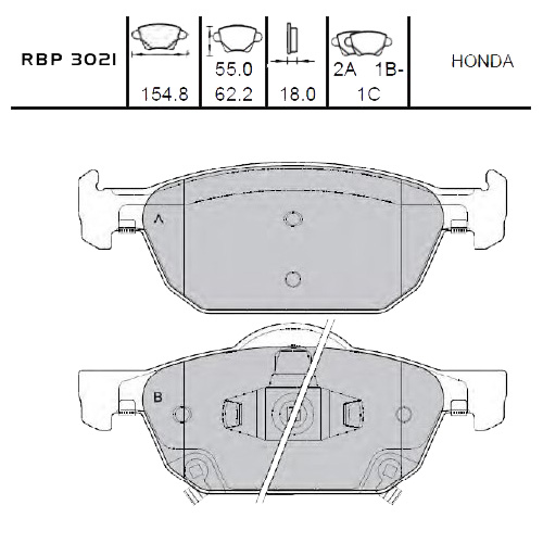 On Fren Balata - Accord 08-15 / Civic Hb 12-16