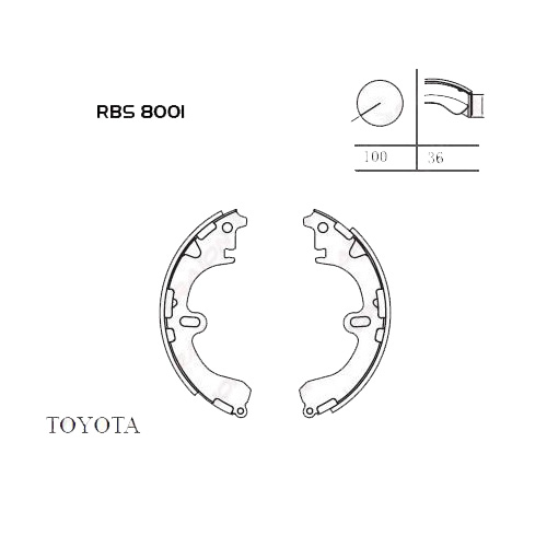 Arka Fren Balata (Pabuc) - Corolla 88-01