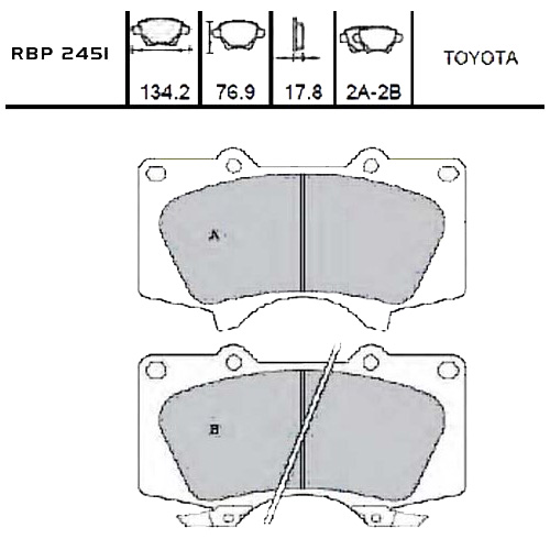 On Fren Balata - Hilux Revo 15- / Landcruiser Prado 02-08 / Pajero 07-