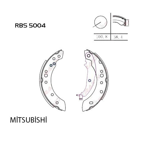 Arka Fren Balata (Pabuc) - Colt 04-