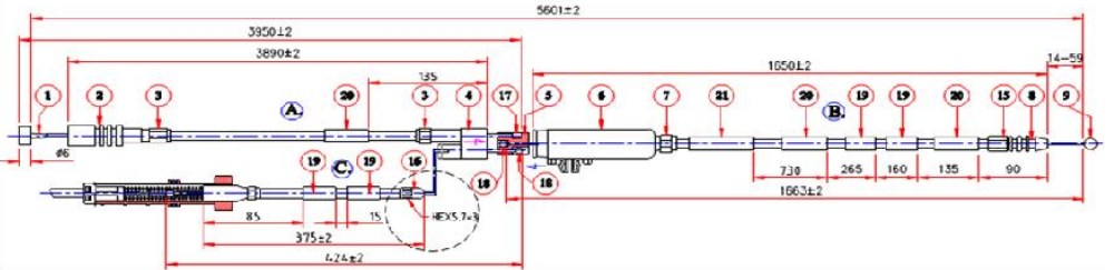 Bagaj + Yakit Depo Kapak Acma Teli- Civic Sdn 06-12