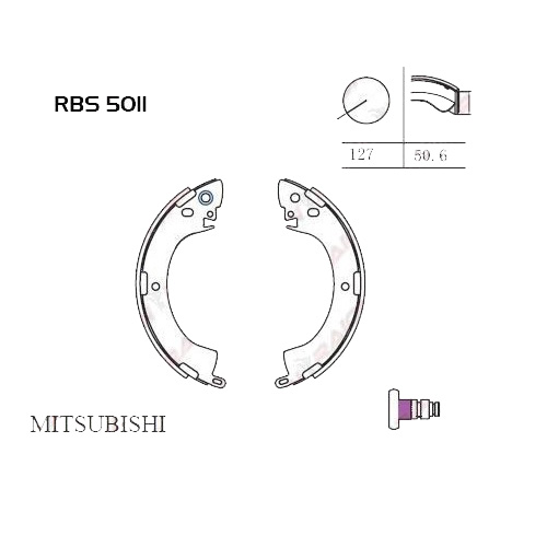 Arka Fren Balata (Pabuc) - L300 86- / L200 86-96