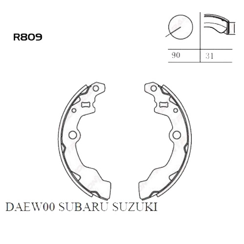 Arka Fren Balata (Pabuc) - Justy 86-00/Alto 86-00