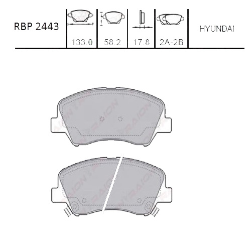 On Fren Balata (Segman Delikli) - Accent-Blue 10- / I20 15-19 / Rio 17- / I20 20- / Stonic 17-