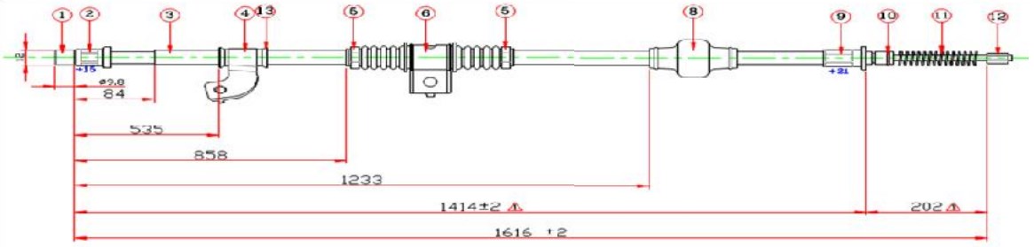 Arka El Fren Teli Sag- Lancer 08-