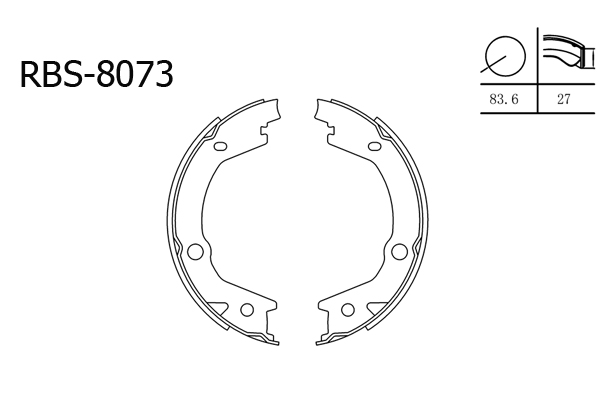 El Fren Balata - Sportage / Tucson 04-09 / Sonata 05-10 / Matrix 01-10 / Magentis 05-10 / Kyron 05-14 / Rexton 06-17 / Rodius 05-