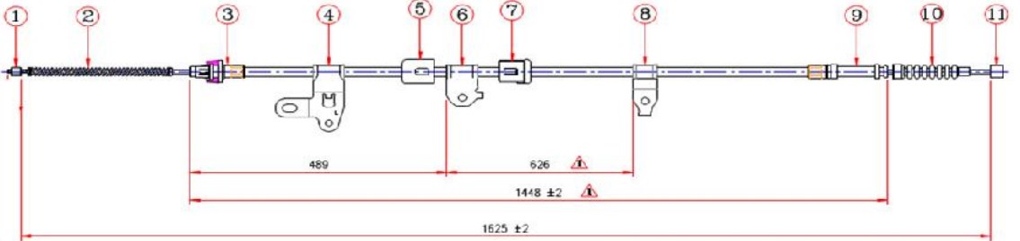 Arka El Fren Teli Sol- Corolla 02-06