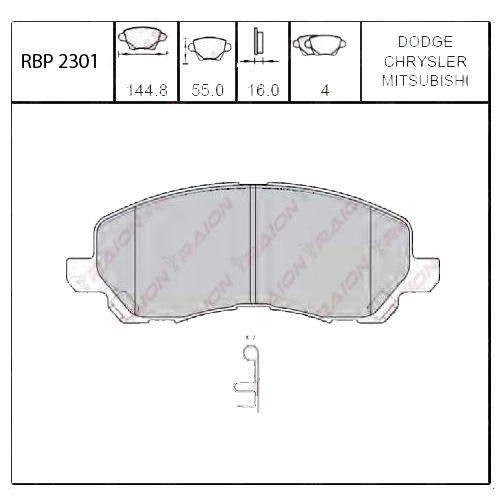 On Fren Balata - Lancer 03- / Asx 10- / Outlander 03-06