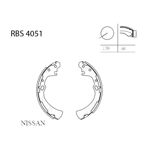 Arka Fren Balata (Pabuc) - D22 Pickup 98-02 / Dfm Succe